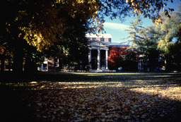 Autumn on campus, the Quad and the Mackay School of Mines Building, 2000