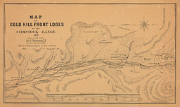 Map of Gold Hill Front Lodes on the Comstock Range
