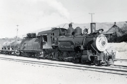 Southern Pacific narrow gauge Locomotive No. 8 at Keeler (1950)