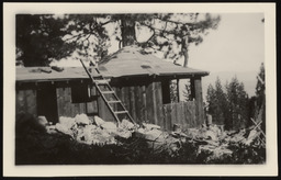 Tree House under construction at Lake Tahoe