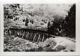 Lumber train on way to summit