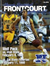 Men's basketball program cover, University of Nevada, 1999