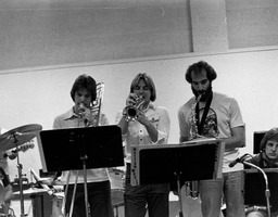 Music performers University Band practice, ca. 1979