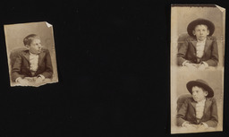 Three small photos of Charles Sparks