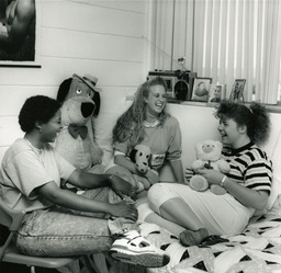 Dormitory residents, Nye Hall, ca. 1987