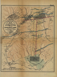 Topographical Map Showing the Locations of the Sutro Tunnel and the Comstock Lode State of Nevada United States of America