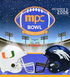 Football program cover, MPC Bowl, 2006