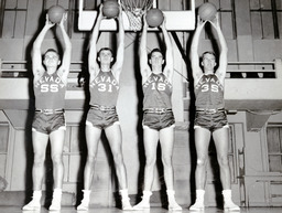 Jim Lyon, Hal Plummer, Dale Porter, and Martin Johnson, University of Nevada, 1955