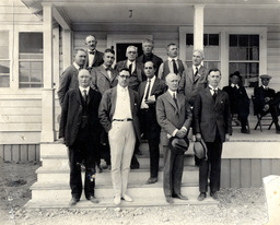 Emmet D. Boyle, second from left, and Key Pittman, right