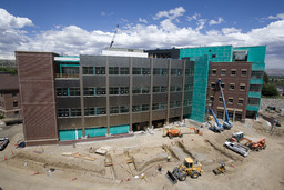 Davidson Mathematics and Science Center construction, 08/04/2009