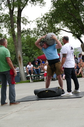 Harri-jatsotzea demonstration at the 2021 Basque Festival in Elko 13