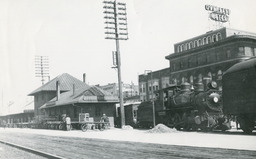 Virginia and Truckee Railroad Locomotive No. 26 at Reno depot