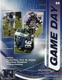 Football program cover, University of Nevada, 2005