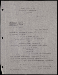 Summary report of the Department of Meteorology, 1940