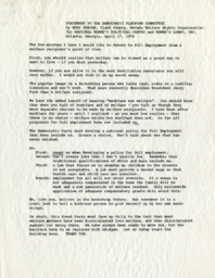 Statement to the Democratic Platform Committee by Ruby Duncan, Atlanta, Georgia, April 17, 1976