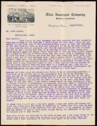 Letter to Mr. John Sparks from L. R. Sparks