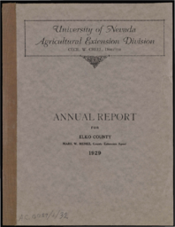 Annual Report for Elko County