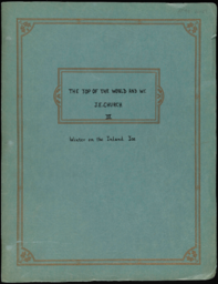 Typewritten diaries of second Greenland expedition, volume 3