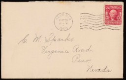 Letter and envelope to Charles M. Sparks from A. V. Doane, C. S. McKenzie, and Nick Rossi