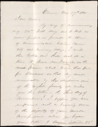 Letter from Henry R. Mighels to Nellie Verrill, October 29, 1865