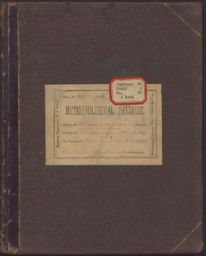 Wheeler Survey field notebook no. 21: meteorological records; reconnaissance, Nevada and Arizona