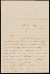 Letter from Nellie Verrill to Henry R. Mighels, June 29, 1865