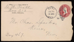 Letter and envelope to Charles M. Sparks from G. W. Pratt 