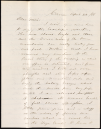 Letter from Henry R. Mighels to Nellie Verrill, March 4, 1866