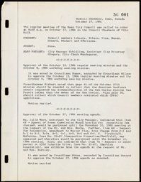 Register of Actions, 1986 October 27-1987 October 26
