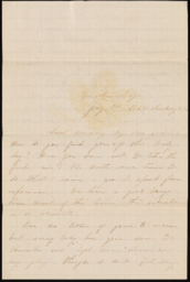 Letter from Nellie Verrill to Henry R. Mighels, July 9, 1865