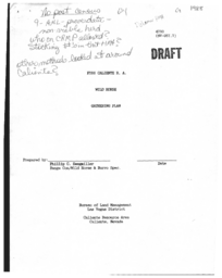 1988 draft gather plan and environmental assessment