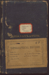 Wheeler Survey field notebook no. 67: triangulation; topographical records
