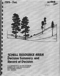 Schell resource area decision summary and record of decision