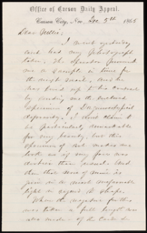 Letter from Henry R. Mighels to Nellie Verrill, December 5, 1865