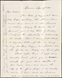 Letter from Henry R. Mighels to Nellie Verrill, September 27, 1865