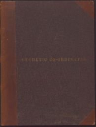 Wheeler Survey field notebook: geodetic coordinates