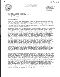 Naval weapons center compliance letter
