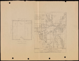 Map of Truckee-Carson irrigation project; Ground plan of observatory building