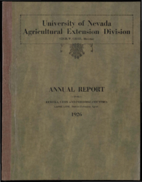 Annual Report for Eureka, Lyon and Pershing Counties