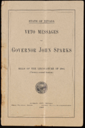 Messages of Governor John Sparks