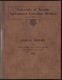 Annual Report for Eureka, Lander, Lyon & Pershing Counties
