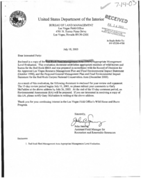 AML evaluation and Commission, Wild Horse Organized Assistance (WHOA!) response