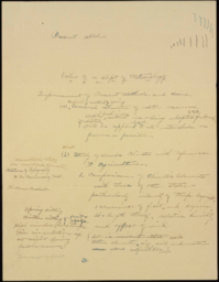 Drafts: Value of a Department of Meteorology report; Report of the Department of Meteorology, 1914-1915