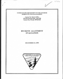 Buckeye allotment evaluation, commission response, Wild Horse Organized Assistance (WHOA!) response
