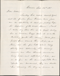 Letter from Henry R. Mighels to Nellie Verrill, September 24, 1865
