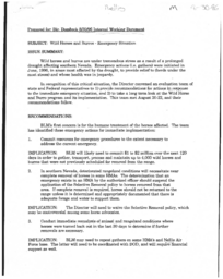 Bureau of Land Management internal document on Nellis situation