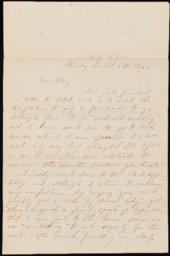 Letter from Nellie Verrill to Henry R. Mighels, October 5, 1865