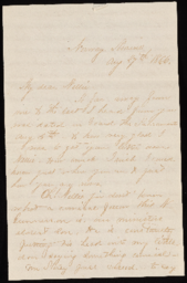 Letter from Louisa to Nellie Mighels, August 27, 1866
