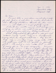 Letter to Ma from Leland J. Sparks