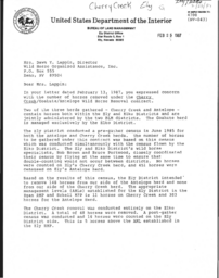 Bureau of Land Management letter to Wild Horse Organized Assistance (WHOA!) regarding gather